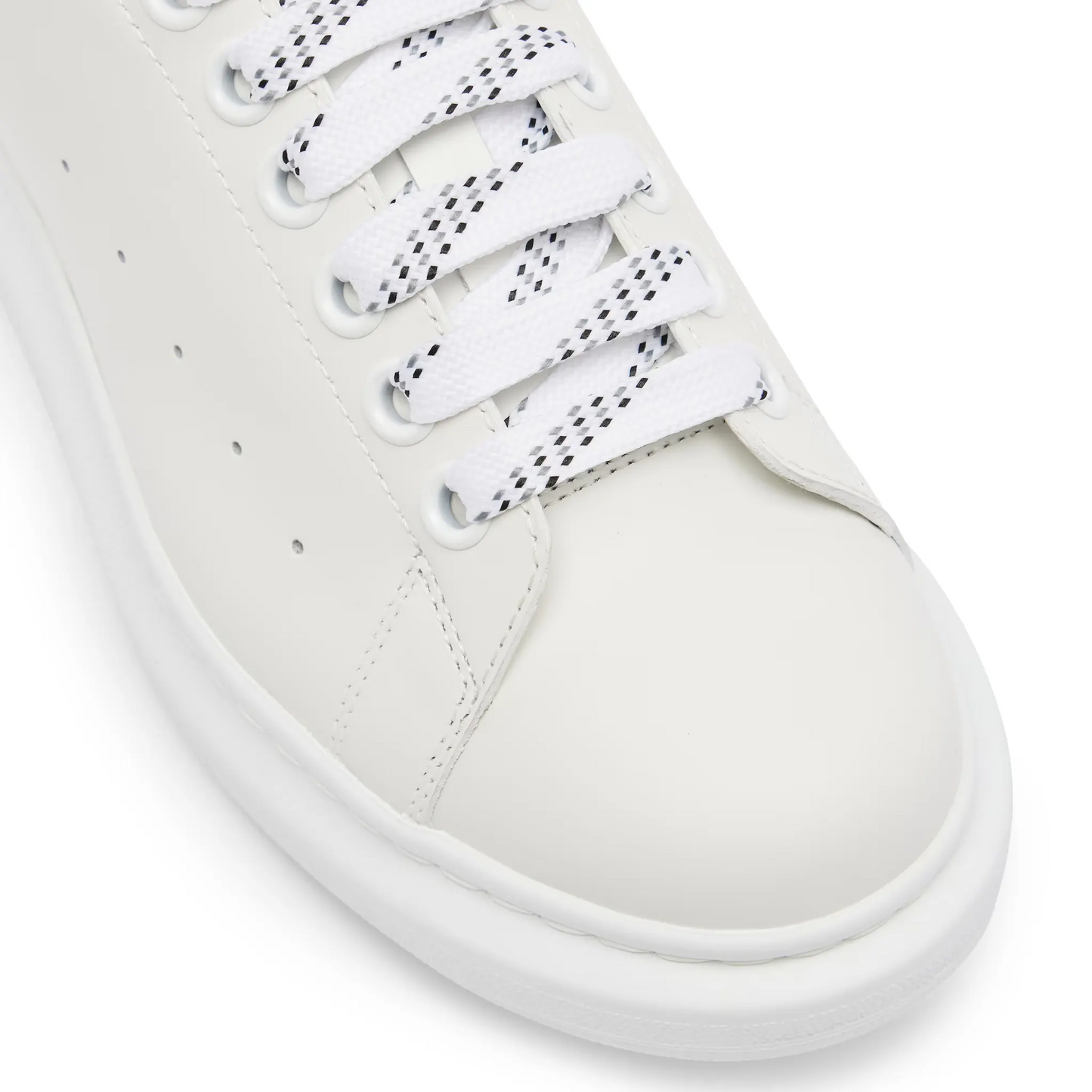 Alexander Mcqueen Raised Sole White Black Sneaker