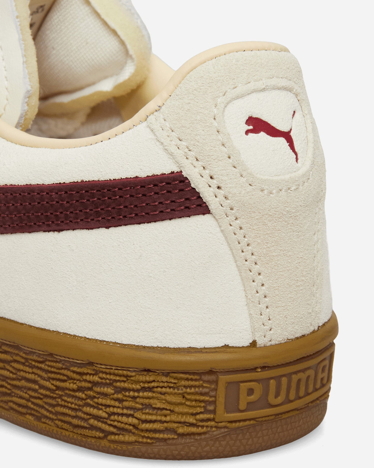 Nahmias Suede Vintage Red Sneakers Warm White / For All Time Red