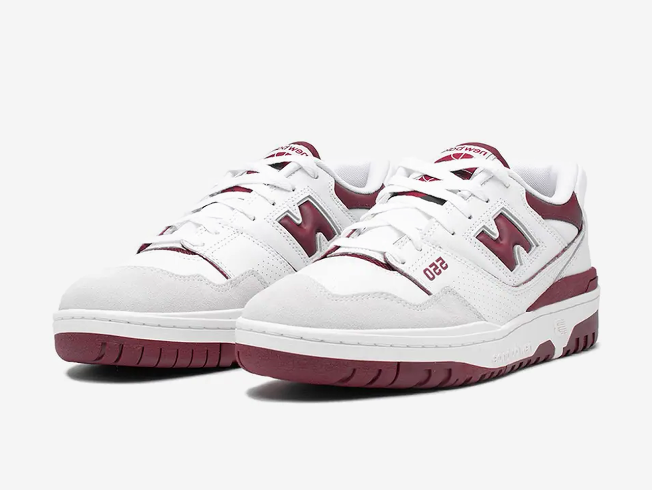 New Balance 550 Sea Salt Burgundy