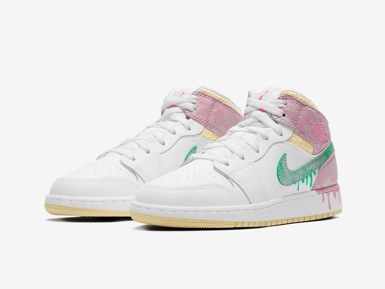 Air Jordan 1 Mid Paint Drip (GS)