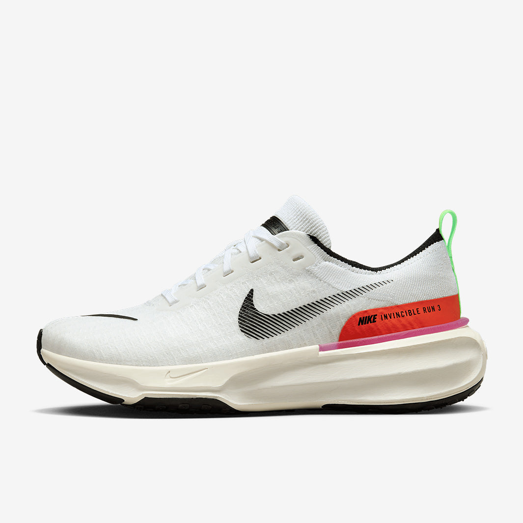 Nike Invincible Run Flyknit 3 - White/Lime Blast-Black