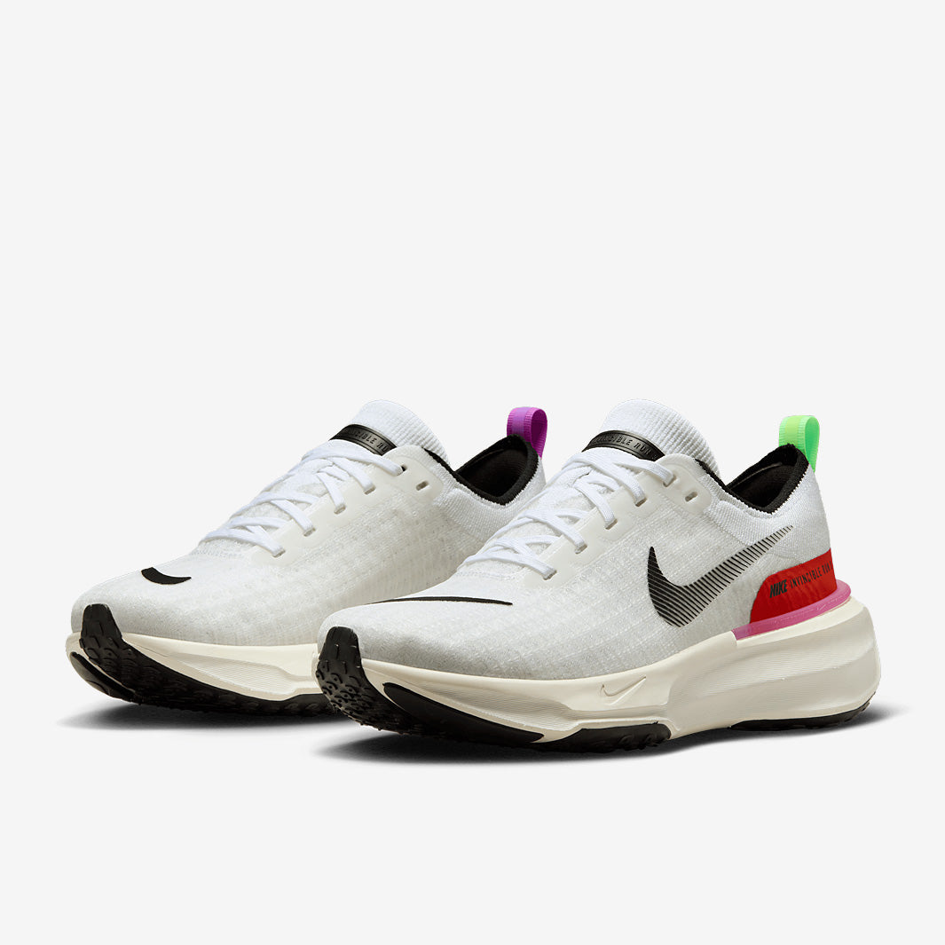 Nike Invincible Run Flyknit 3 - White/Lime Blast-Black