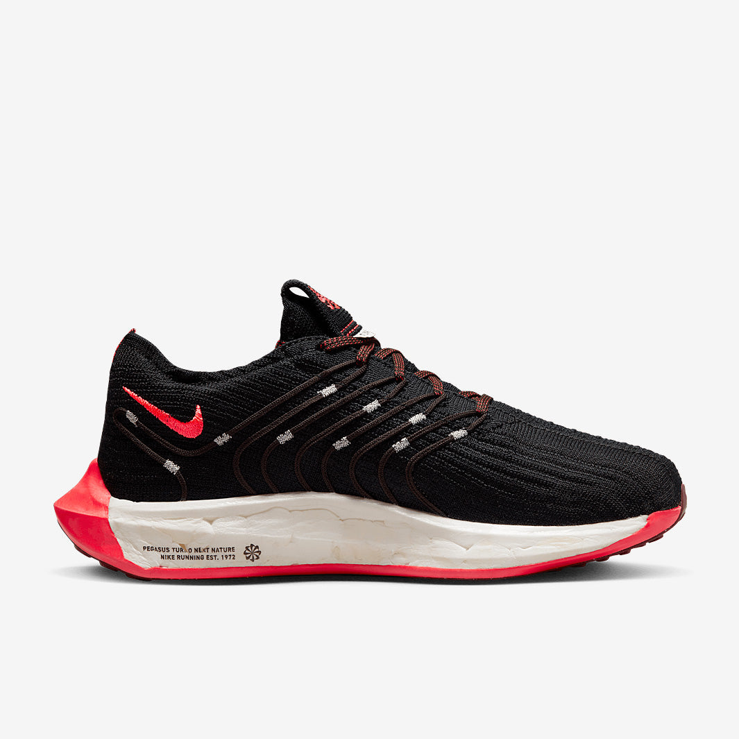 Nike Womens Pegasus Turbo Next Nature - Black/Bright Crimson