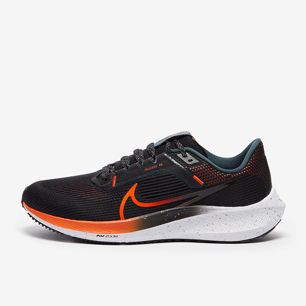 Nike Pegasus 40 - Black/Safety Orange-Khaki