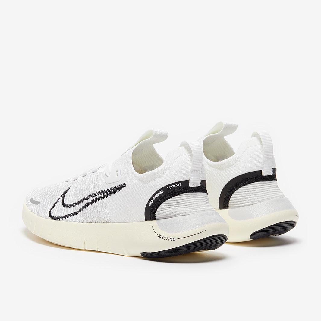 Nike Womens Free Run Next Nature Flyknit - White/Black-Coconut Milk