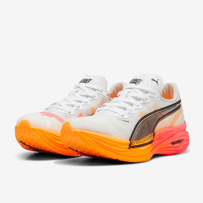 Puma Deviate Nitro Elite 3 FGL - Puma White-Sunset Glow