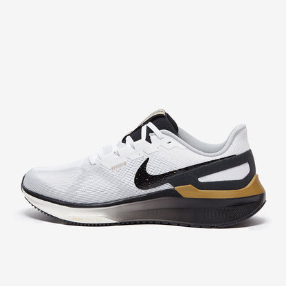 Nike Air Zoom Structure 25 - White/Black-Metallic Gold
