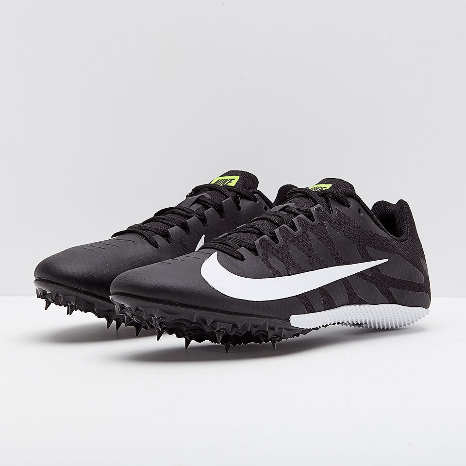 Nike Zoom Rival S 9 - Black/White/Volt - Black/White