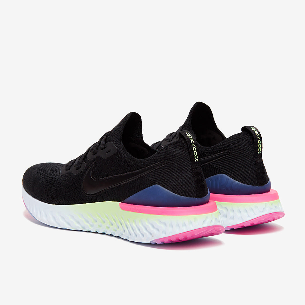 Nike Epic React Flyjknit 2 - Black/Black-Sapphire