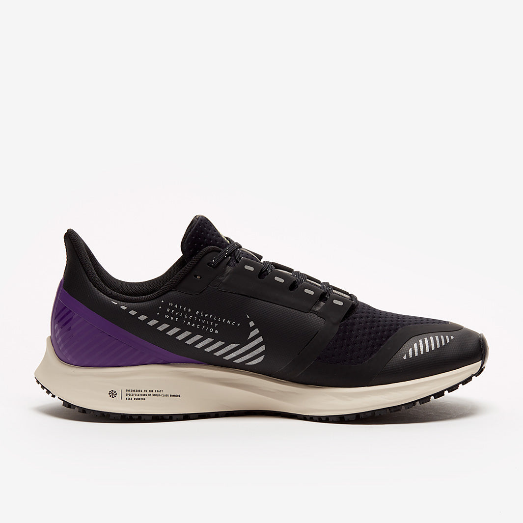 Nike Air Zoom Pegasus 36 Shield - Black/Silver-Desert Sand