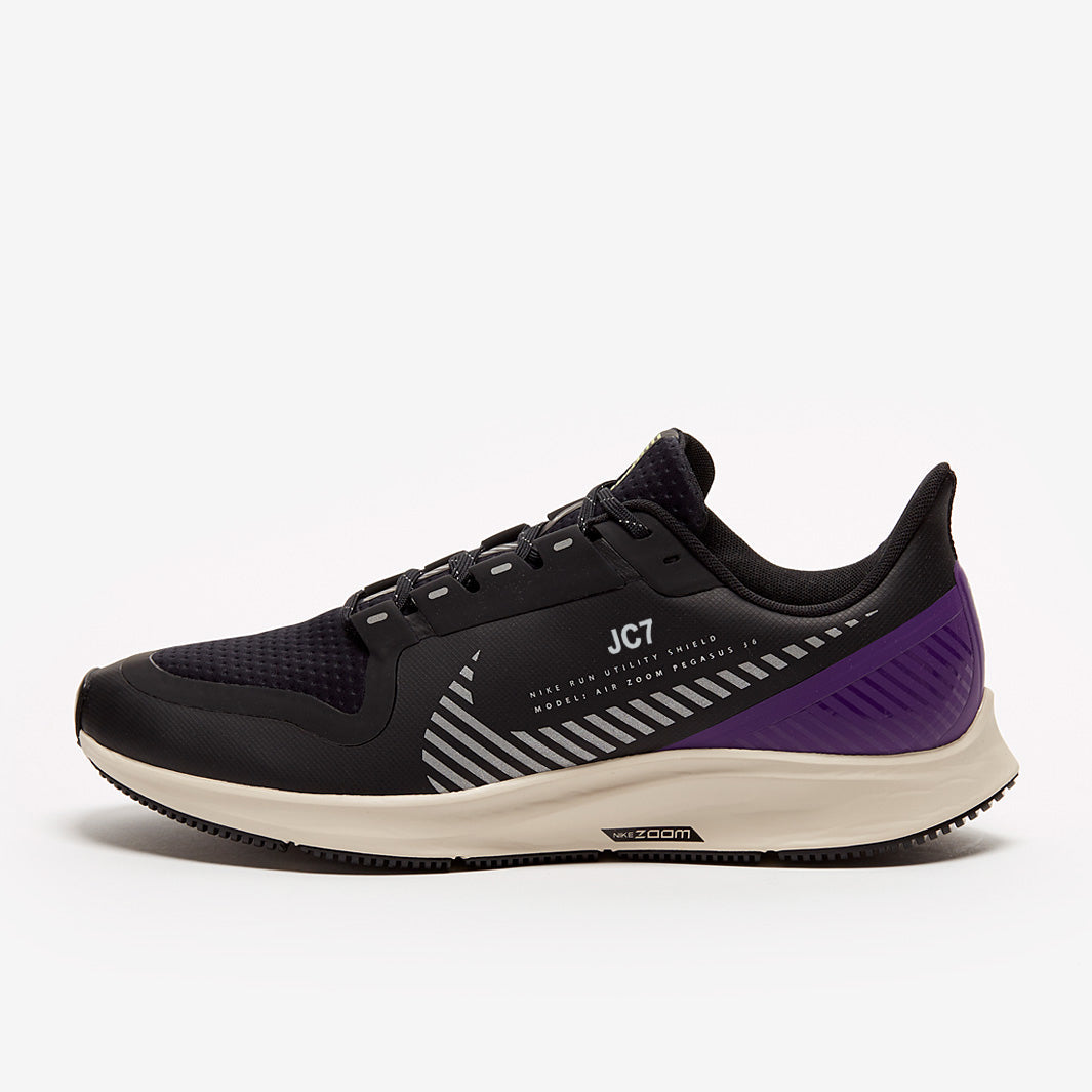 Nike Air Zoom Pegasus 36 Shield - Black/Silver-Desert Sand