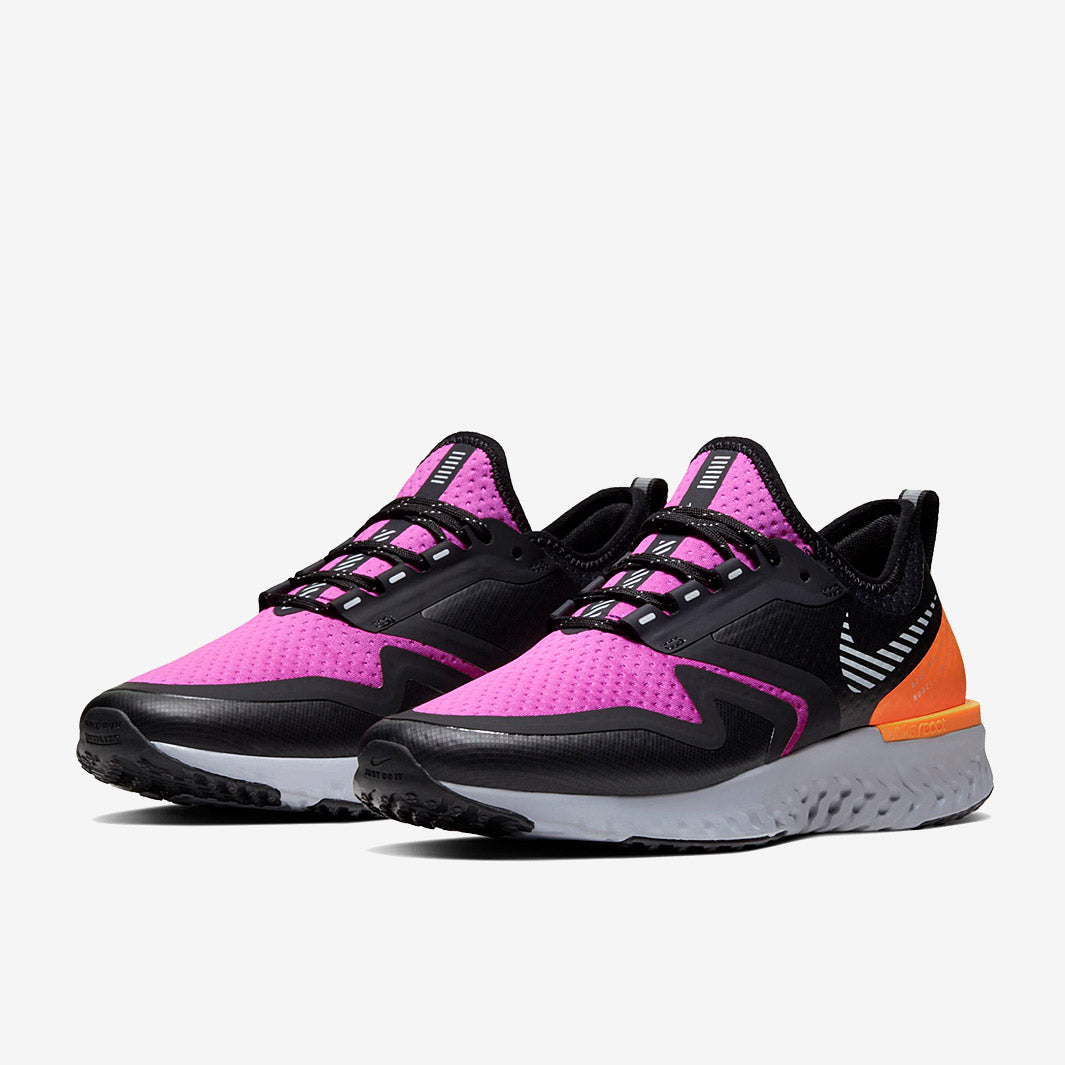 Nike Womens Odyssey React 2 Shield - Fire Pink/Metallic Silver