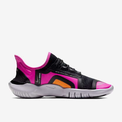 Nike Womens Free RN 5.0 Shield - Fire Pink/Metallic Silver