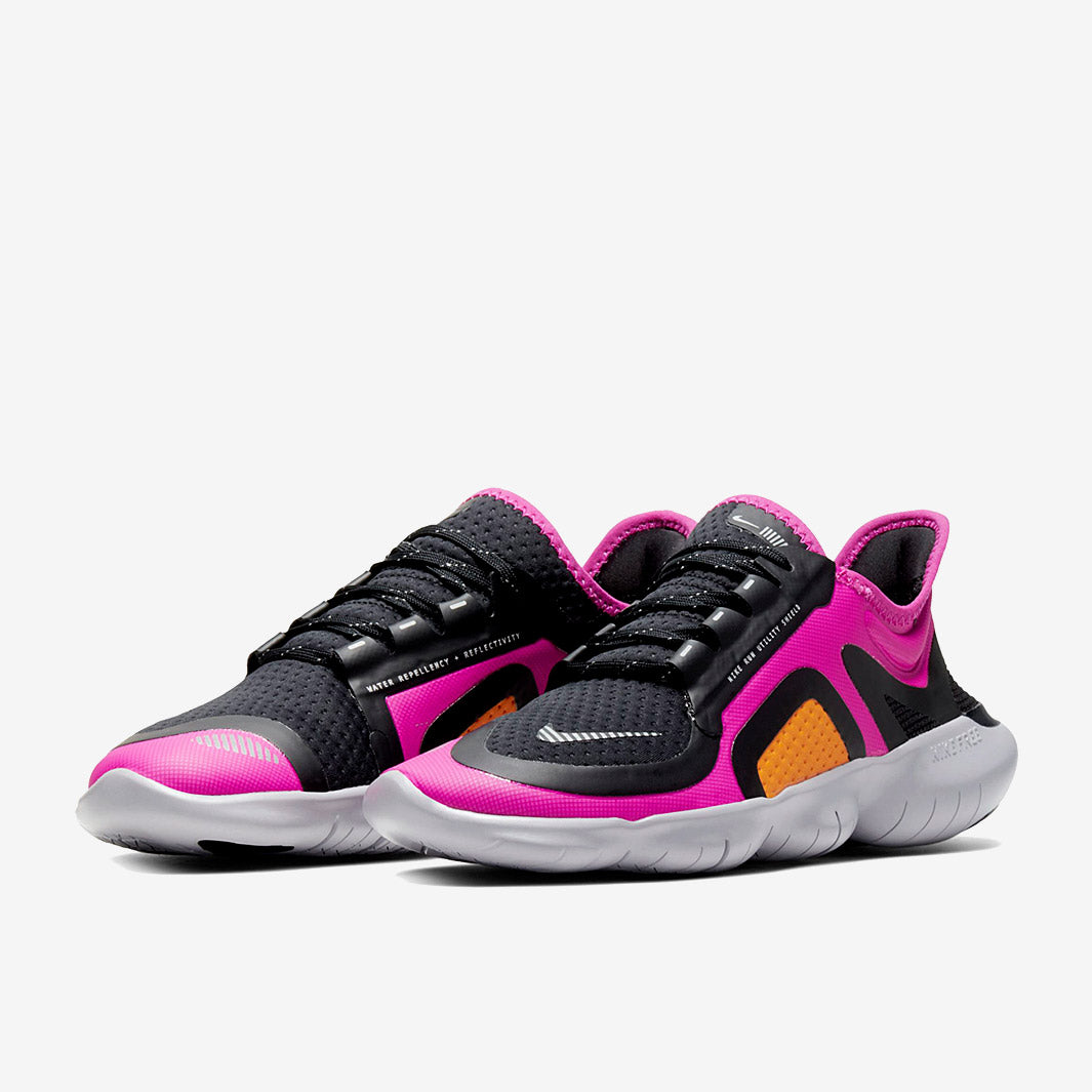Nike Womens Free RN 5.0 Shield - Fire Pink/Metallic Silver