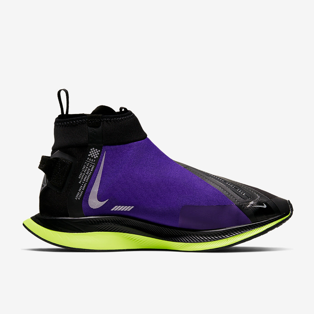 Nike Womens Zoom Pegasus Turbo Shield - Black/Metallic Silver