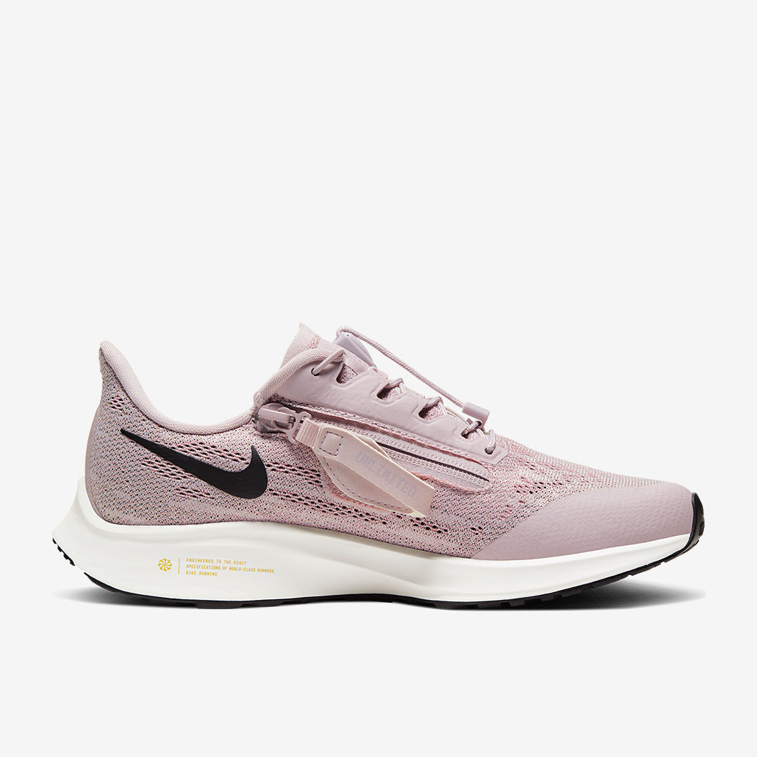Nike Womens Air Zoom Pegasus 36 Flyease - Platinum Violet/Black-Plum Chalk