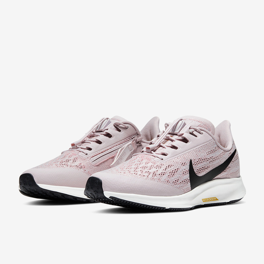 Nike Womens Air Zoom Pegasus 36 Flyease - Platinum Violet/Black-Plum Chalk