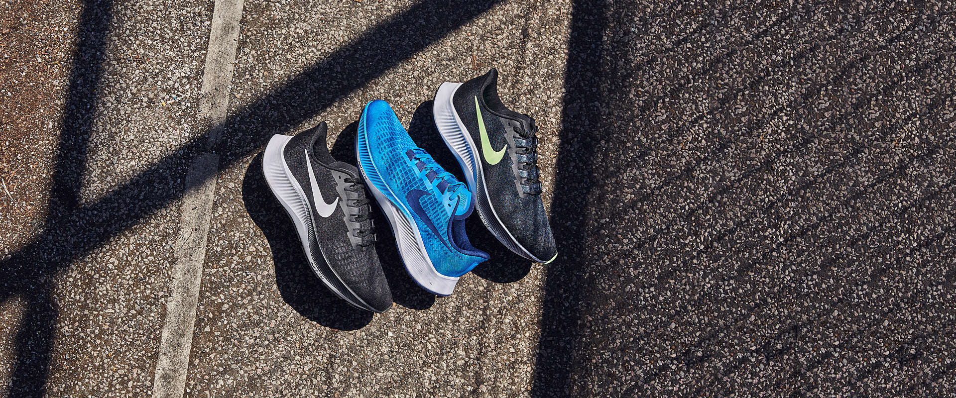 Nike Air Zoom Pegasus 37 - Black/Lime Blast-Blue