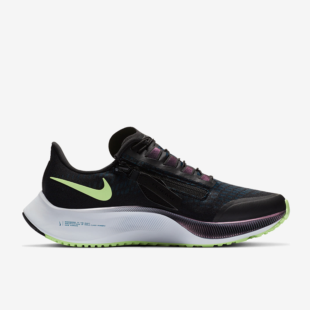 Nike Womens Pegasus 37 Flyease - Black/Ghost Green