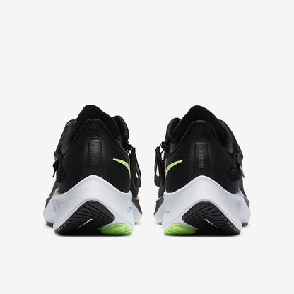 Nike Womens Pegasus 37 Flyease - Black/Ghost Green