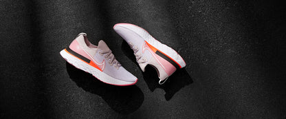 Nike Womens React Infinity Run Flyknit - Violet Ash/White