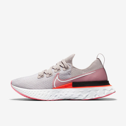 Nike Womens React Infinity Run Flyknit - Violet Ash/White
