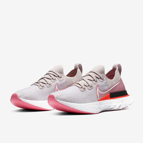 Nike Womens React Infinity Run Flyknit - Violet Ash/White