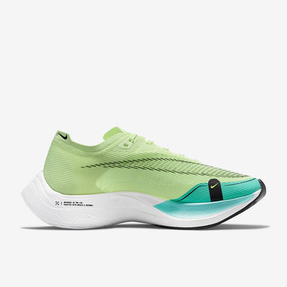 Nike Womens ZoomX Vaporfly Next Percent 2 - Barely Volt/Black-Dynamic Turq