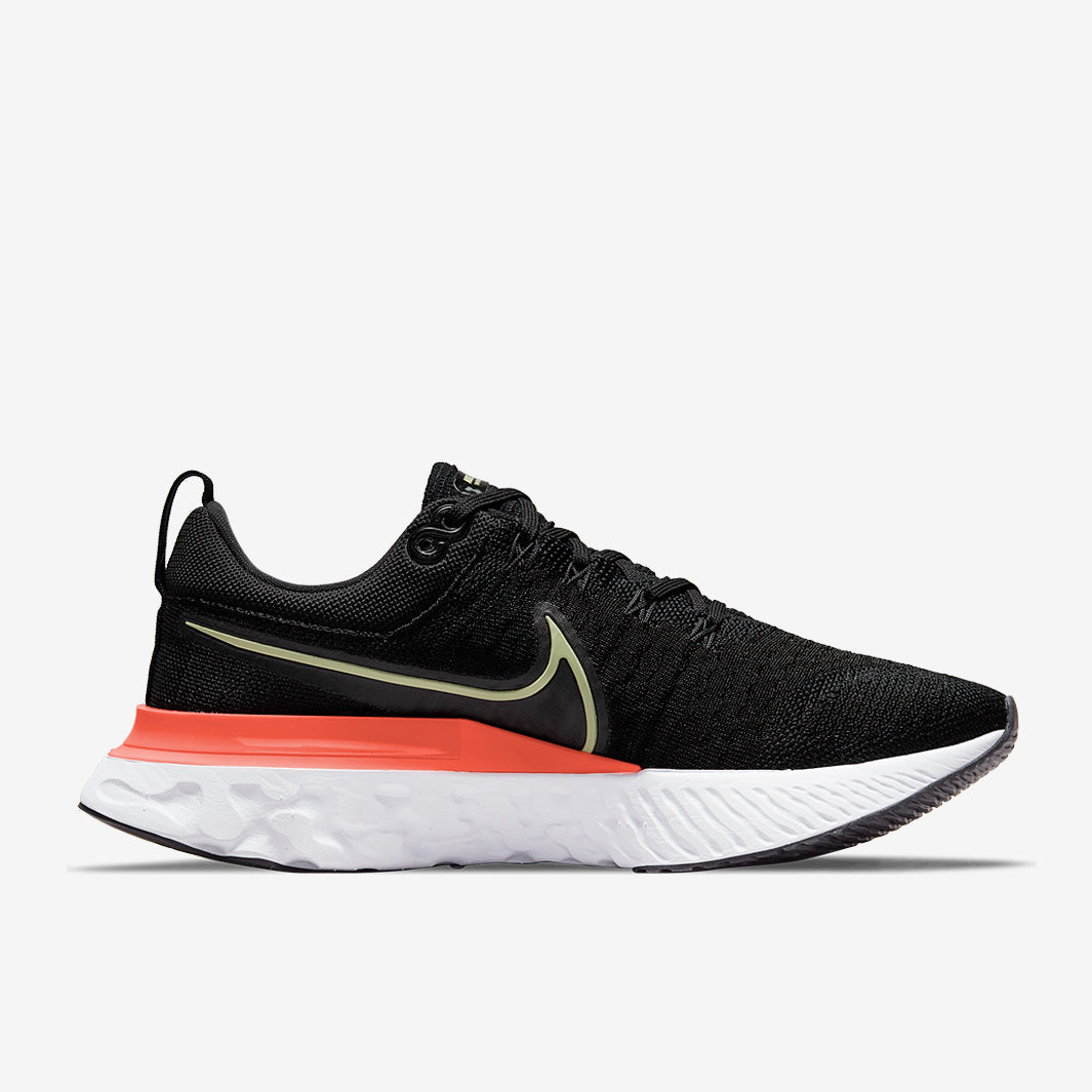 Nike Womens React Infinity Run Flyknit 2 - Black/Lime Ice-Magic Ember