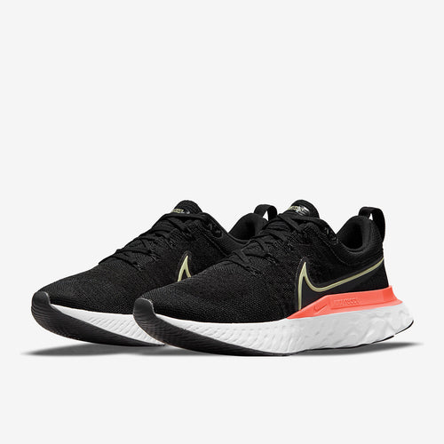 Nike Womens React Infinity Run Flyknit 2 - Black/Lime Ice-Magic Ember