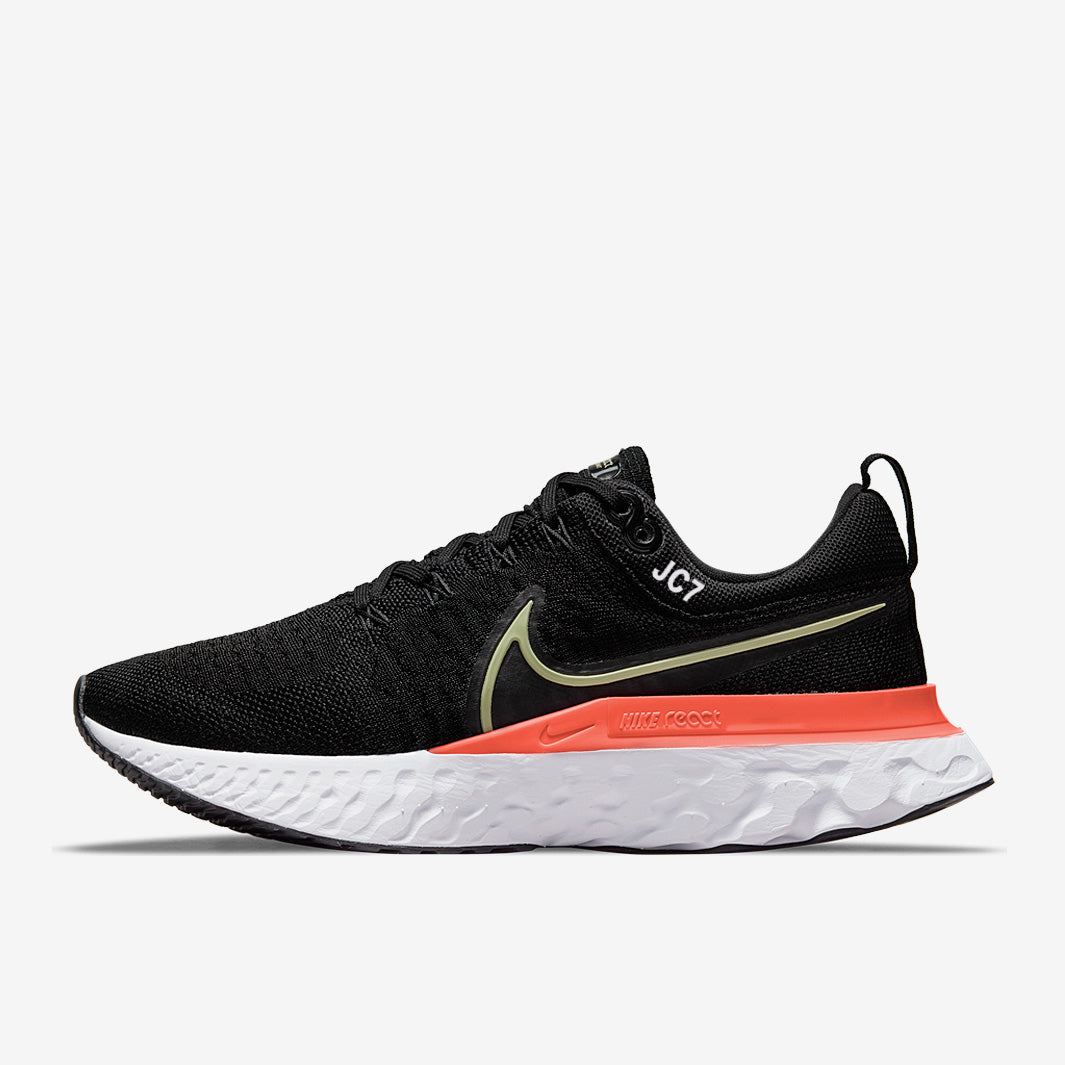 Nike Womens React Infinity Run Flyknit 2 - Black/Lime Ice-Magic Ember