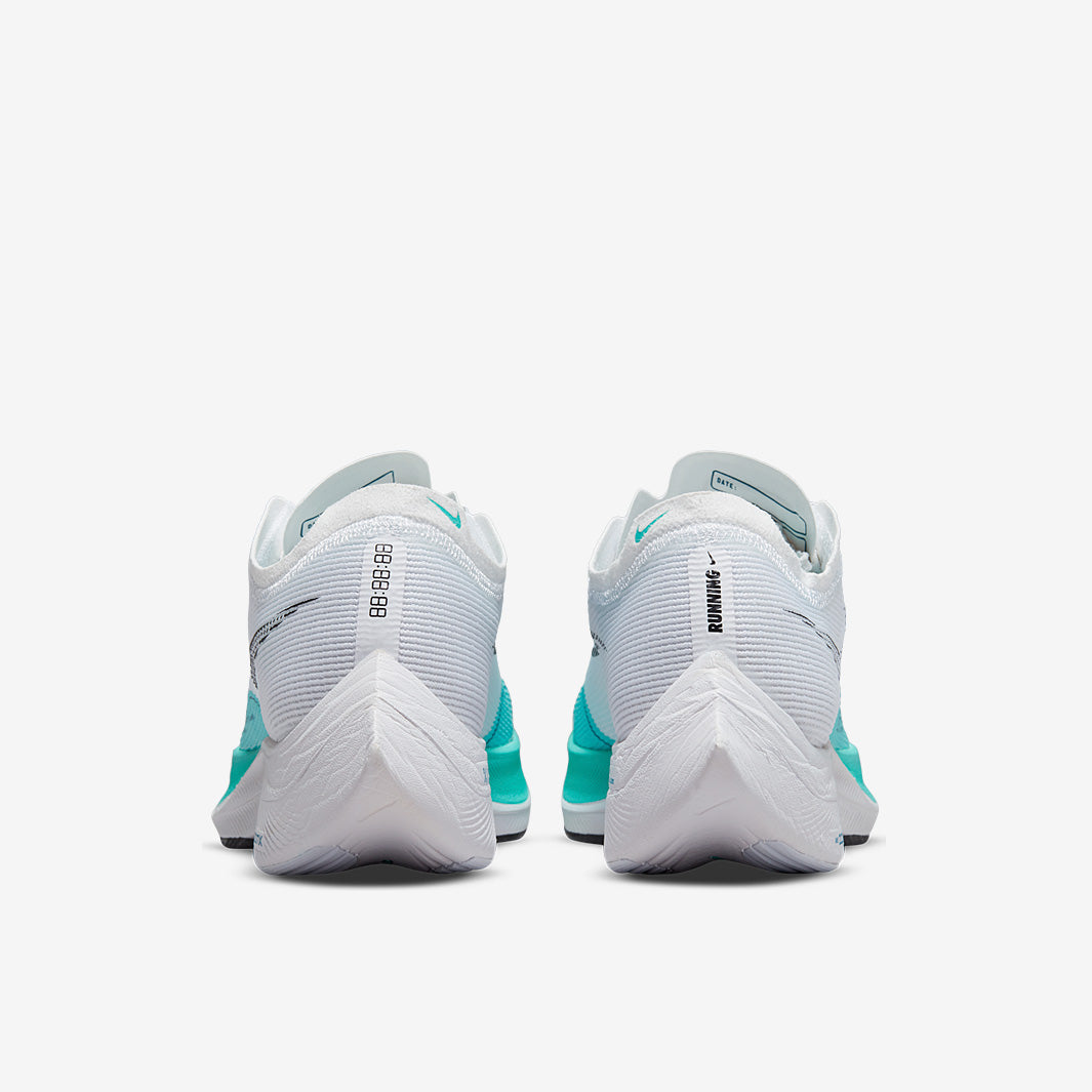 Nike Womens ZoomX Vaporfly Next Percent 2 - White/Black-Aurora Green