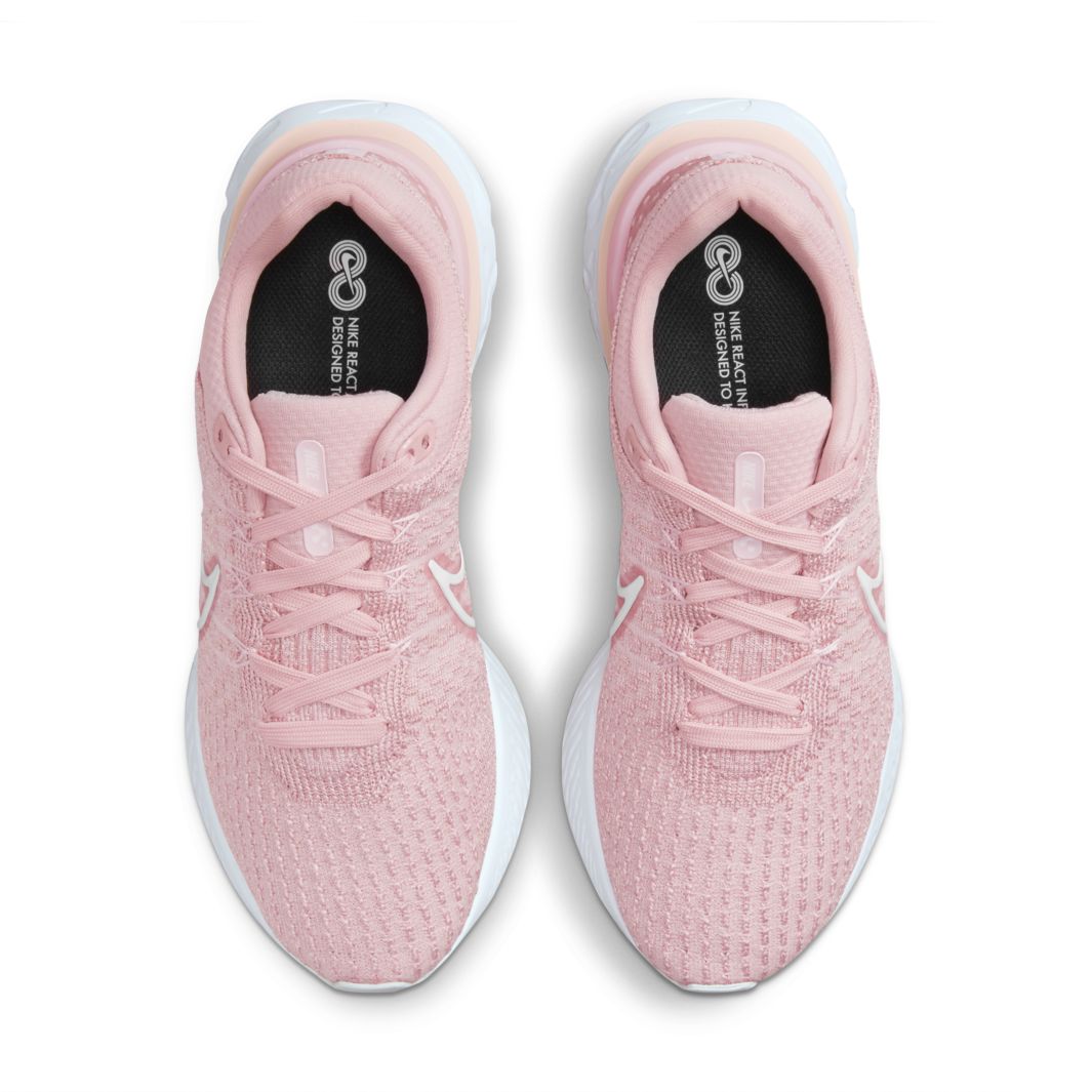 Nike Womens React Infinity Run Flyknit 3 - Pink Glaze/White-Pink Foam