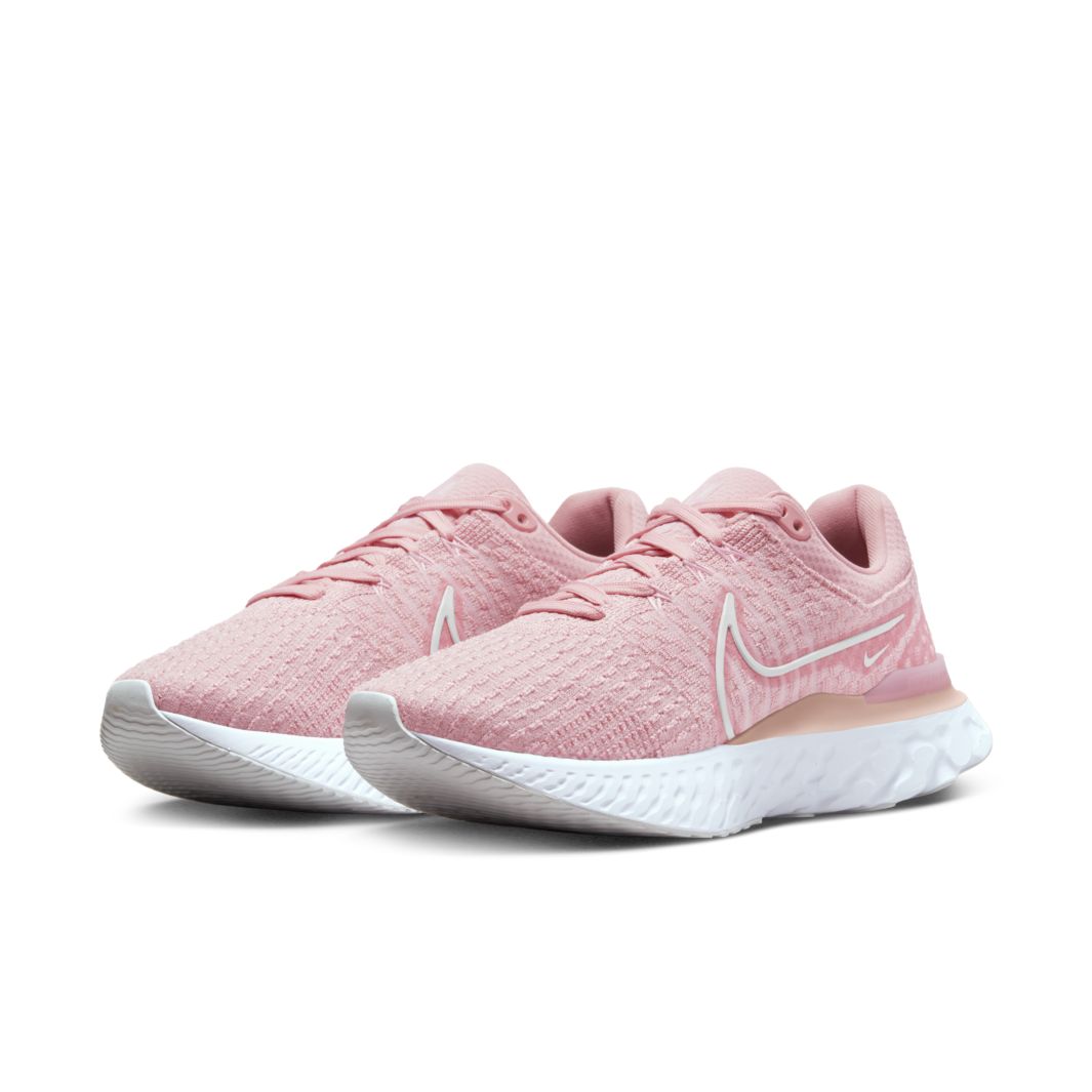 Nike Womens React Infinity Run Flyknit 3 - Pink Glaze/White-Pink Foam