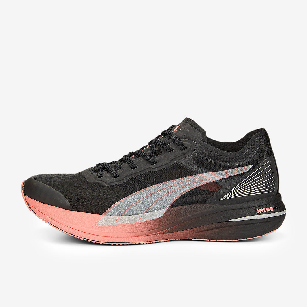 Puma Womens Deviate Nitro Elite Carbon - Puma Black-Carnation Pink