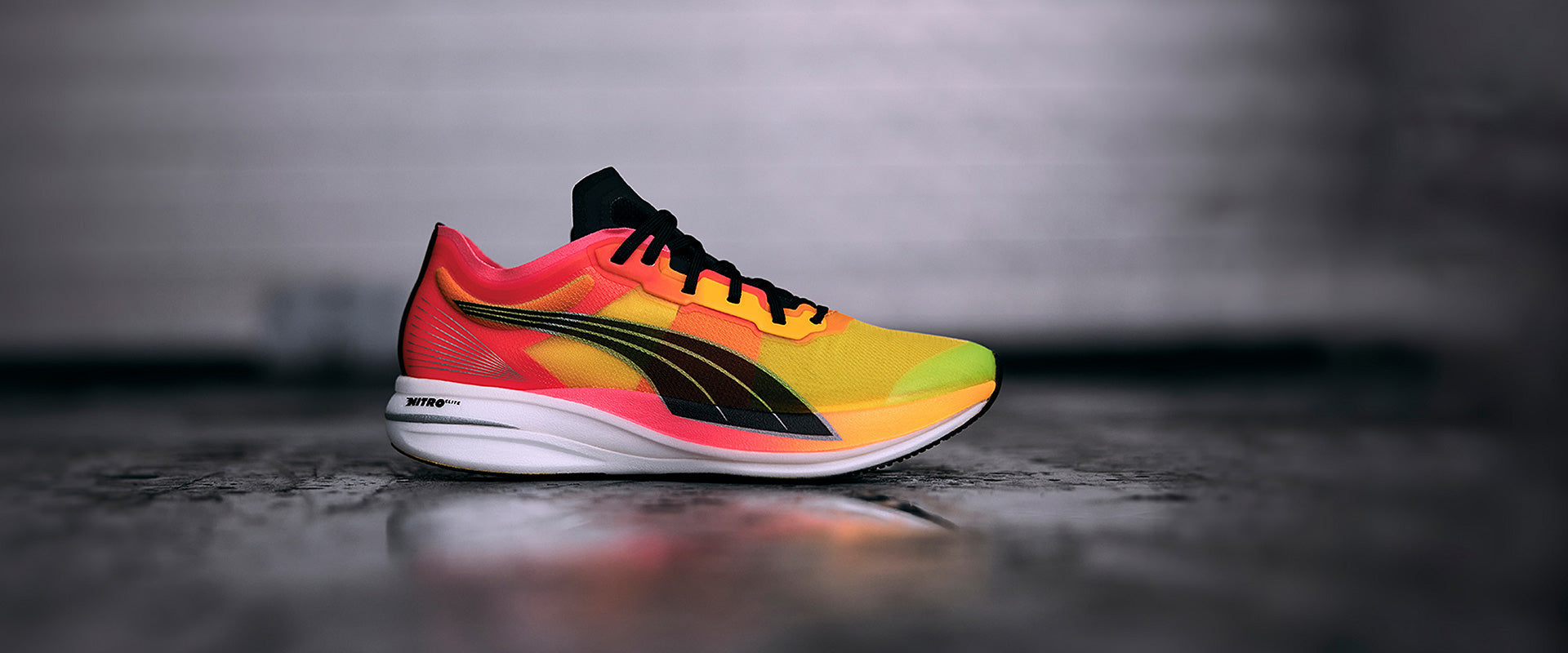 Puma Womens Deviate Nitro Elite Fireglow - Sun Stream