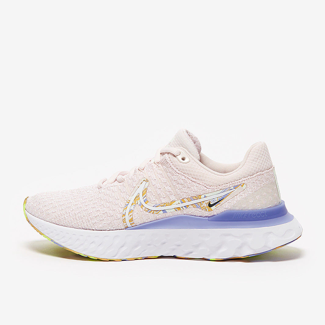 Nike Womens React Infinity Run Flyknit 3 Premium - Light Soft Pink/White