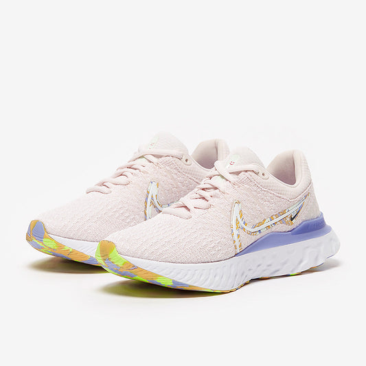 Nike Womens React Infinity Run Flyknit 3 Premium - Light Soft Pink/White