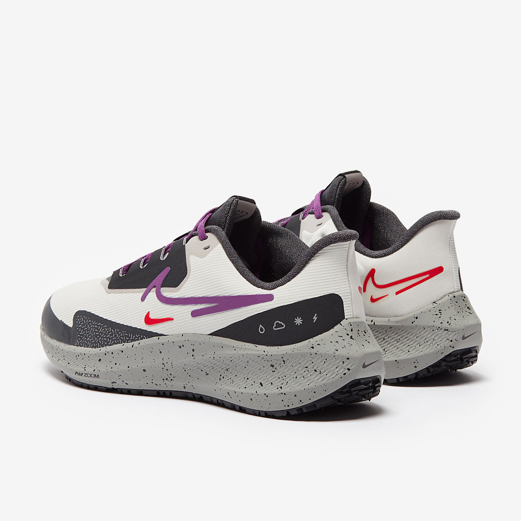 Nike Womens Air Zoom Pegasus 39 Shield - Light Bone/Vivid Purple
