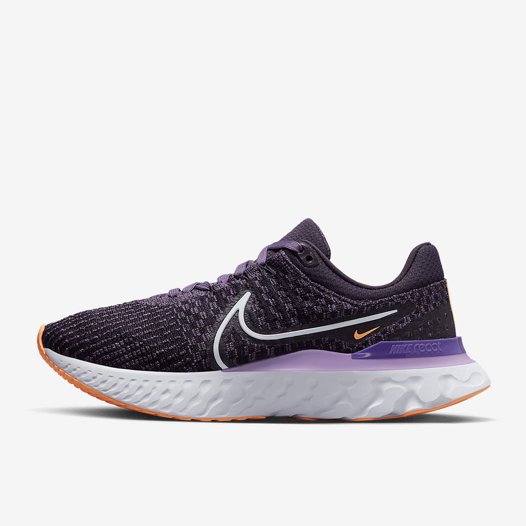 Nike Womens React Infinity Run Flyknit 3 - Cave Purple/White-Canyon Purple