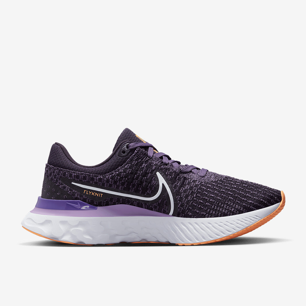 Nike Womens React Infinity Run Flyknit 3 - Cave Purple/White-Canyon Purple