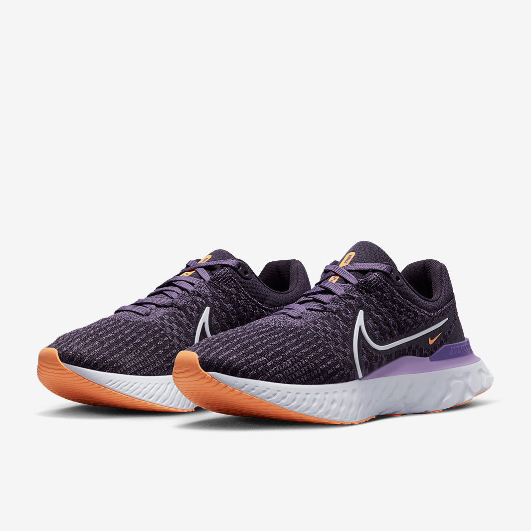 Nike Womens React Infinity Run Flyknit 3 - Cave Purple/White-Canyon Purple