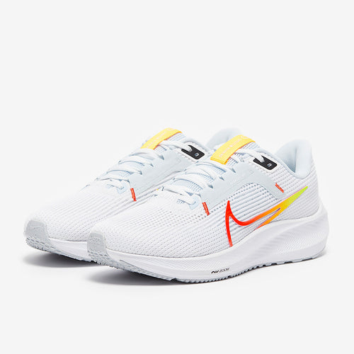 Nike Womens Pegasus 40 - White/Picante Red-Blue Tint