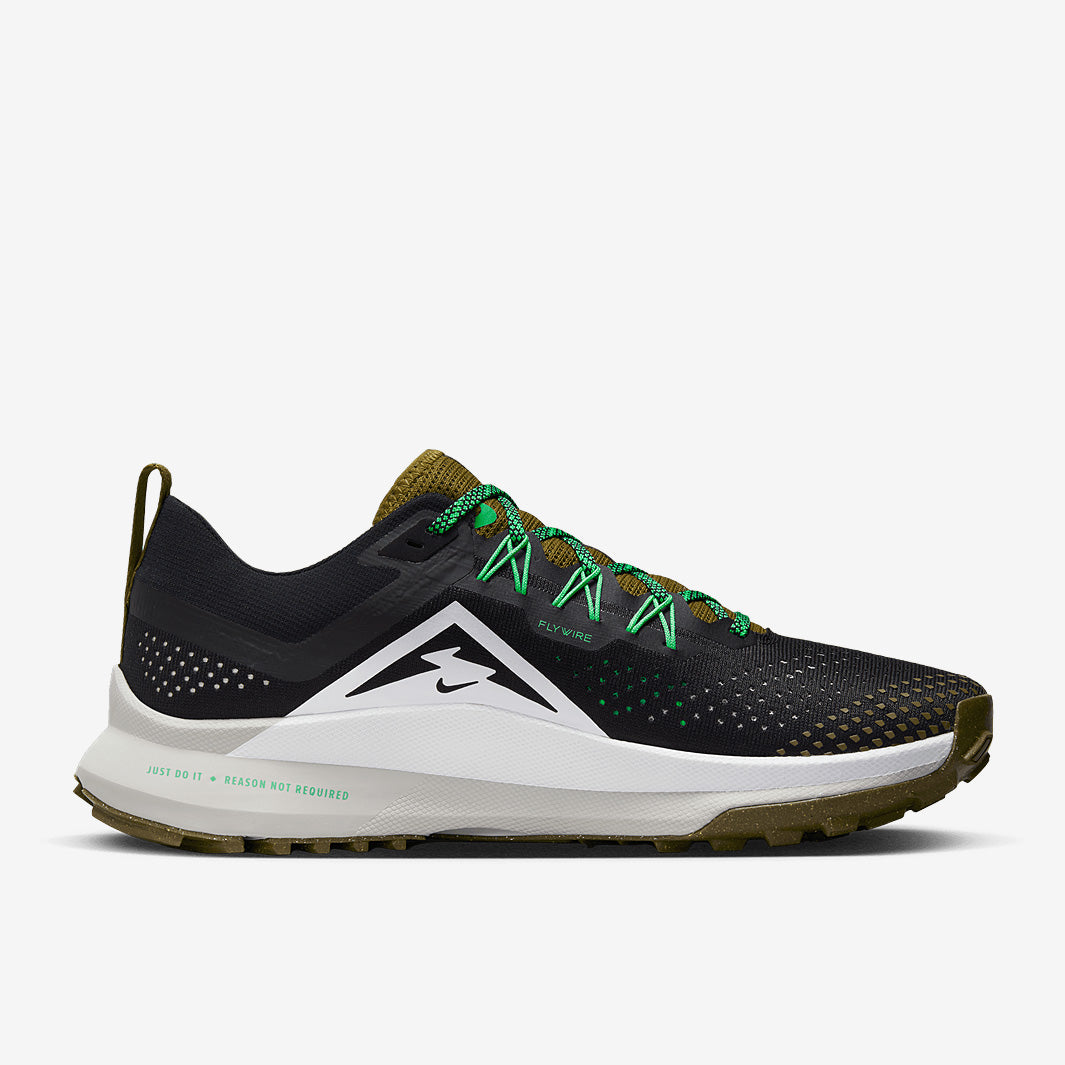 Nike React Pegasus Trail 4 - Black/White-Olive Flak