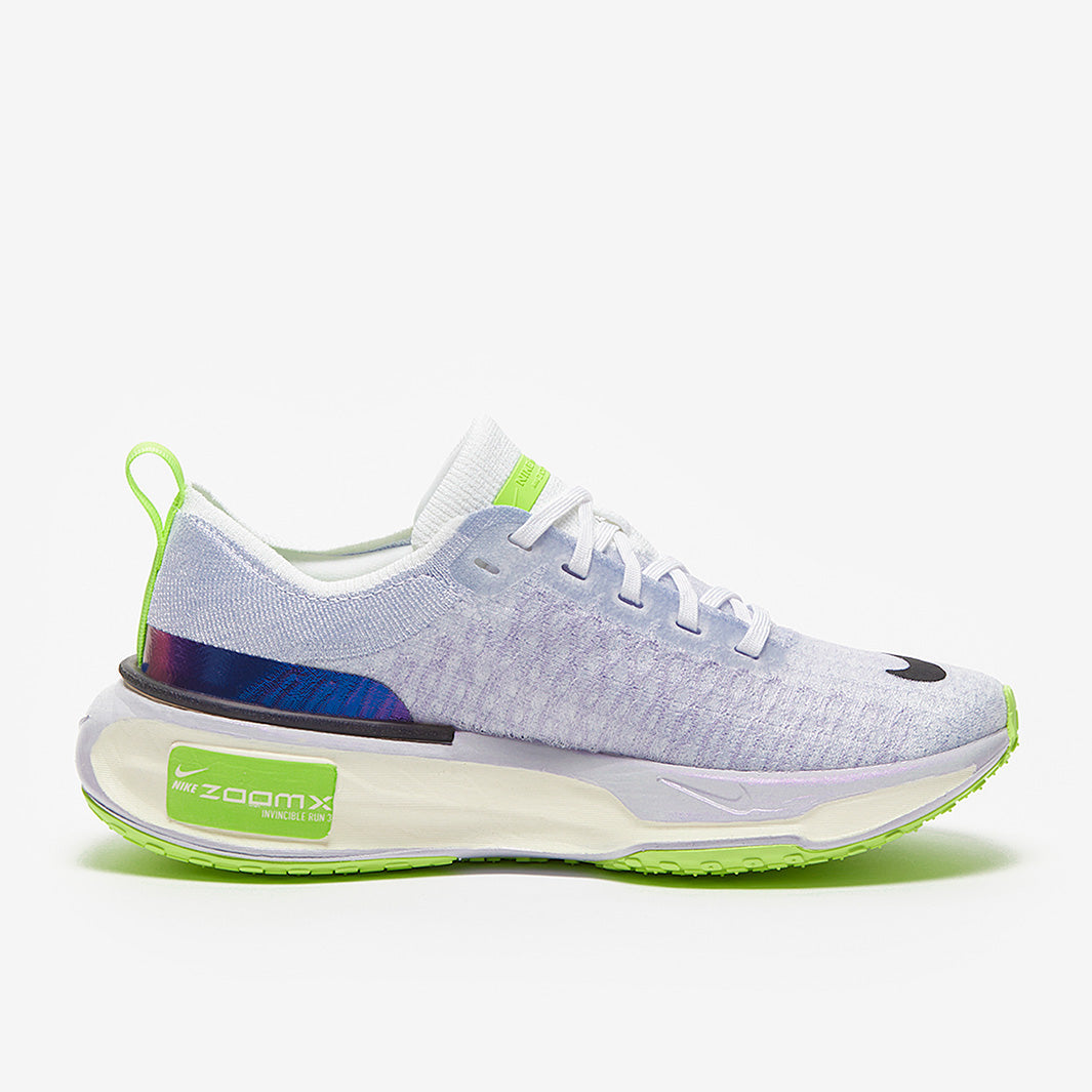 Nike Womens ZoomX Invincible Run Flyknit 3 - White/Black-Blue Tint