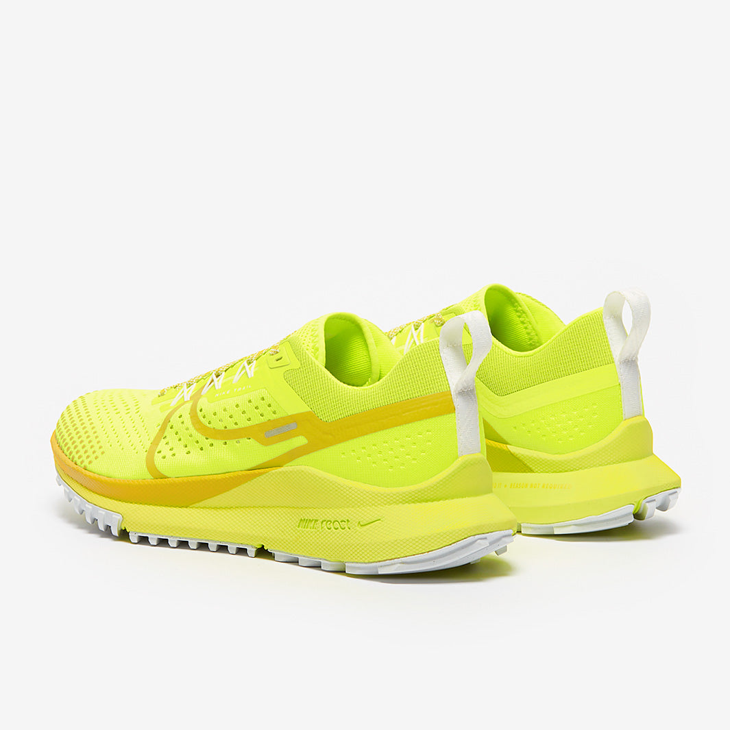 Nike Womens React Pegasus Trail 4 - Volt/Bright Cactus-Black