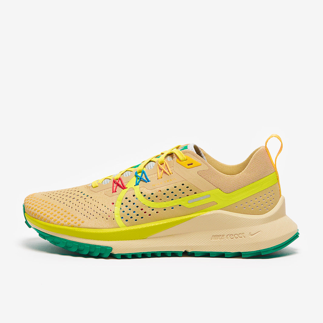 Nike Womens React Pegasus Trail 4 - Team Gold/Volt-Baltic Blue