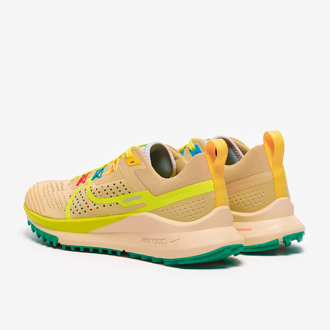 Nike Womens React Pegasus Trail 4 - Team Gold/Volt-Baltic Blue