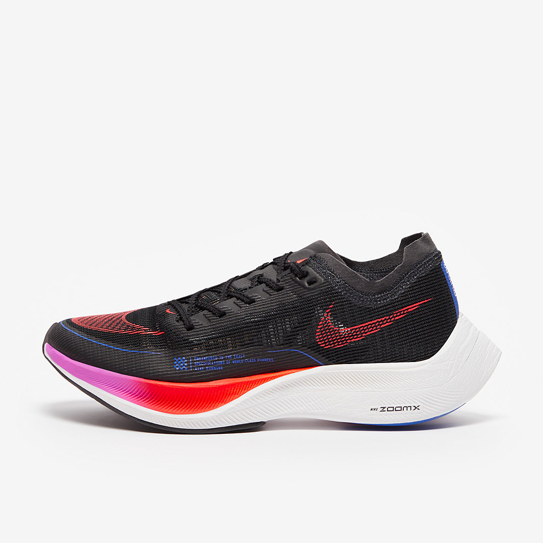 Nike Womens ZoomX Vaporfly Next Percent 2 - Black/Bright Crimson-Fuchsia Dream