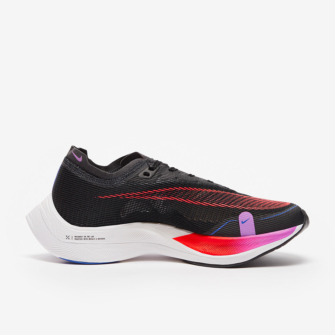 Nike Womens ZoomX Vaporfly Next Percent 2 - Black/Bright Crimson-Fuchsia Dream